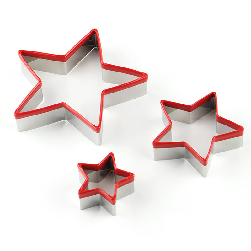 3Pcs / Set Cookie Cutter 430 Stainless Steel + PVC Sandwich Cutting Mold (BPA Free, No FDA) 3Pcs / Set Cookie Cutter 430 Stainless Steel + PVC Sandwich Cutting Mold (BPA Free, No FDA)